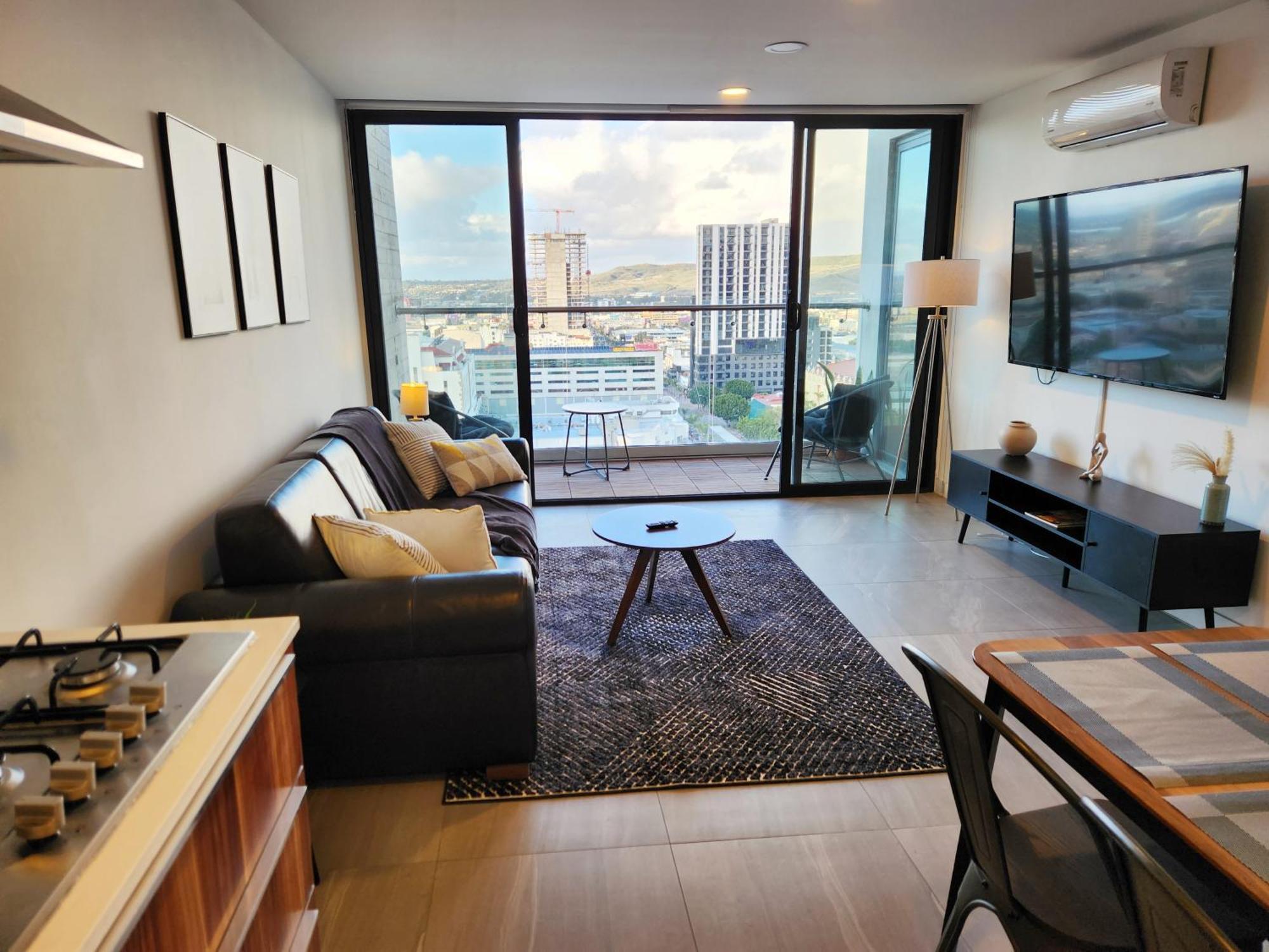 Downtown Apartment With Balcony City View, Gym & Lounge Tijuana Buitenkant foto